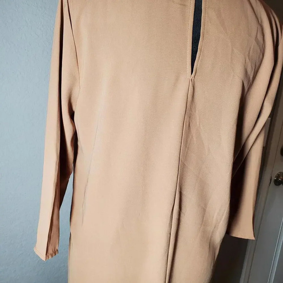 Forever 21 Tan Tunic 3/4 Sleeve Blouse Size Medium - Picture 7 of 8